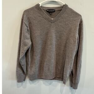 Hart Schaffner Marx Mens Extra Fine Merino Wool Sweater L Blue Preppy Heritage